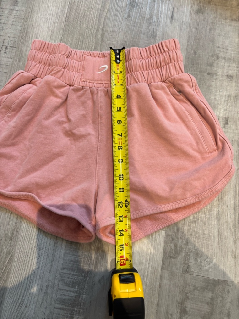 BOXRAW KALIESHA High Waisted Dusty Pink Athletic Shorts - Picture 7 of 7
